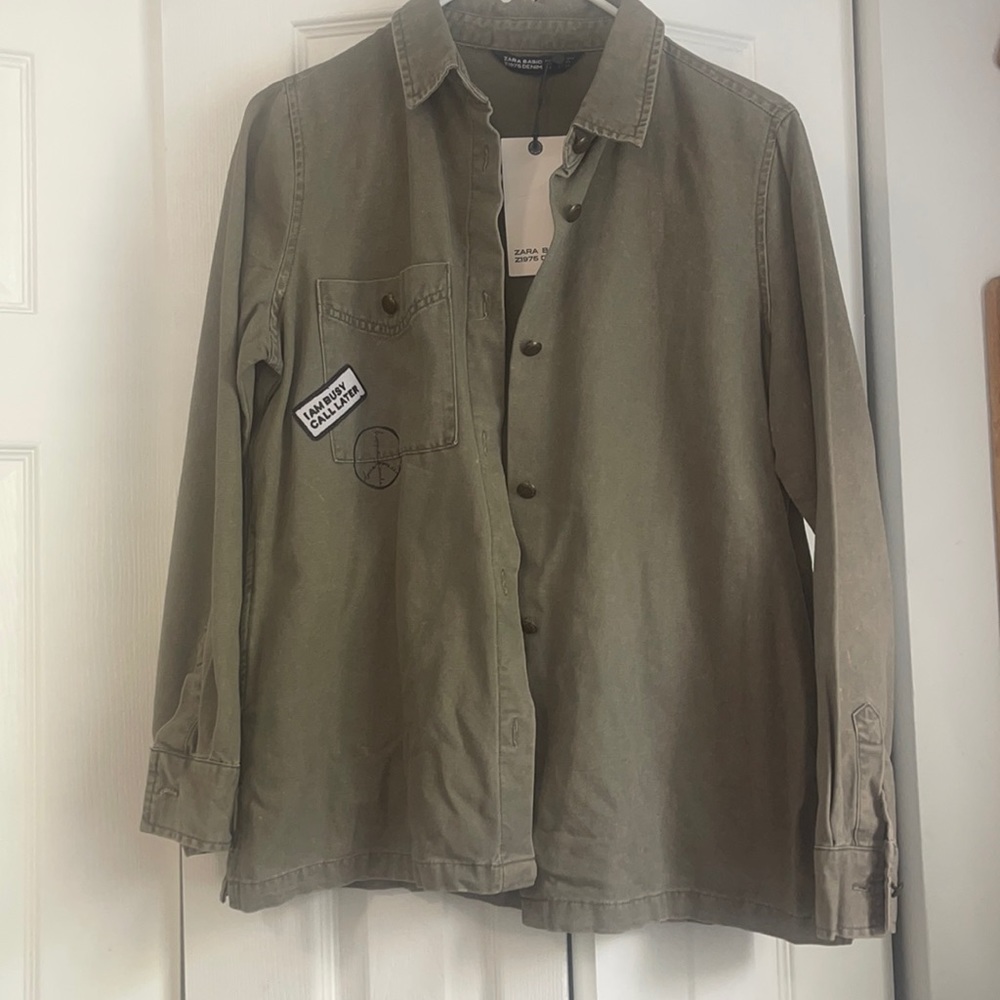 NWT ZARA BASIC DENIM JACKET
